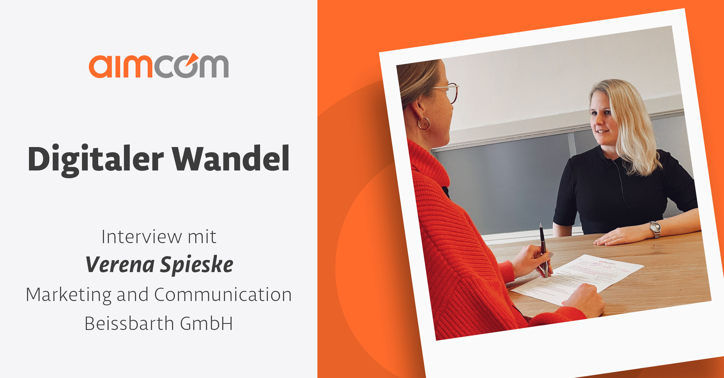Aimcom | Agenten Dialog | Interview mit Verena Spieske